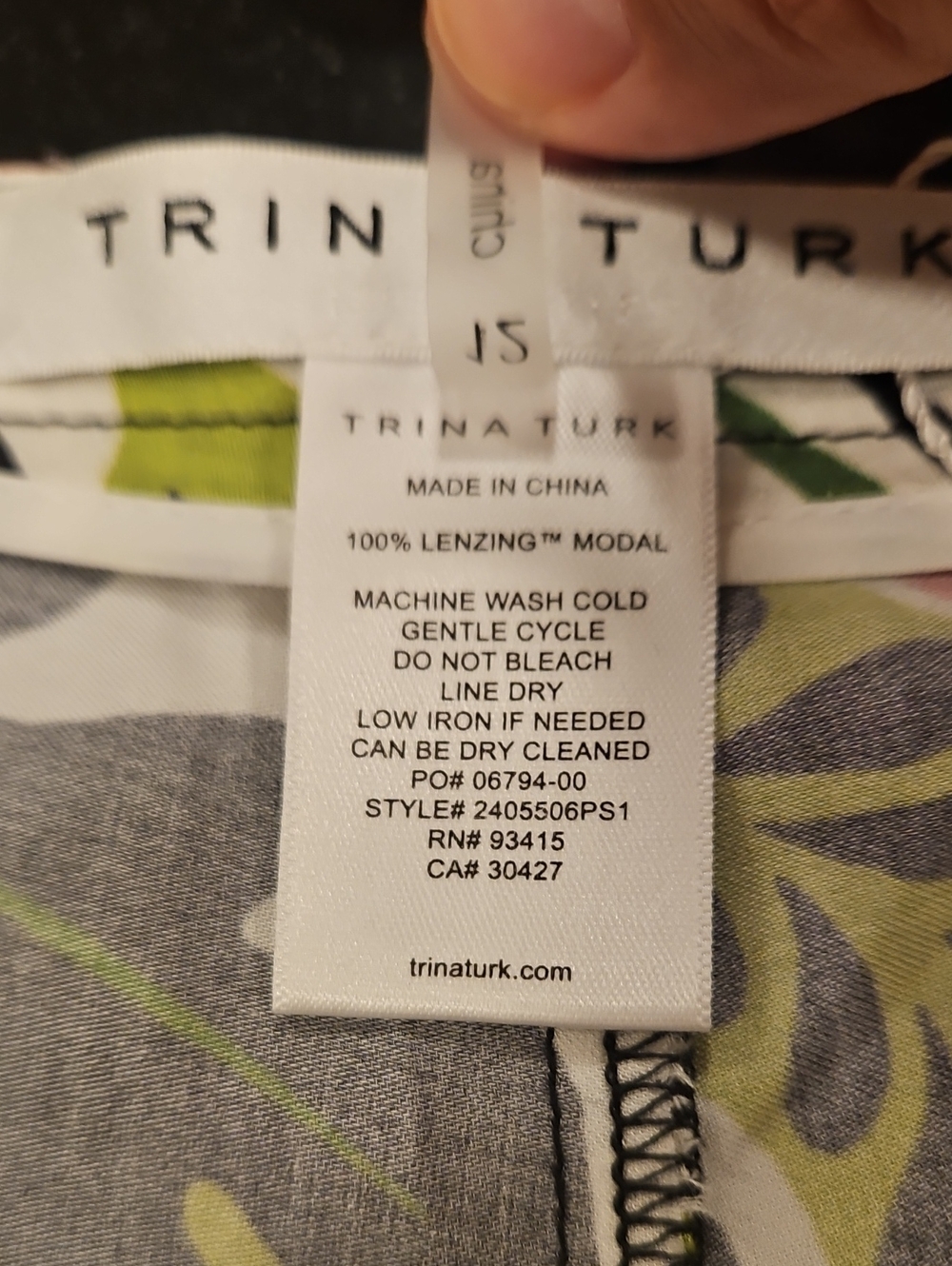 💕TRINA TURK💕 Tavia Wide-Leg Pant ~ Tiki Multi-Color Festival Boho Print 12 NWT - Picture 13 of 14